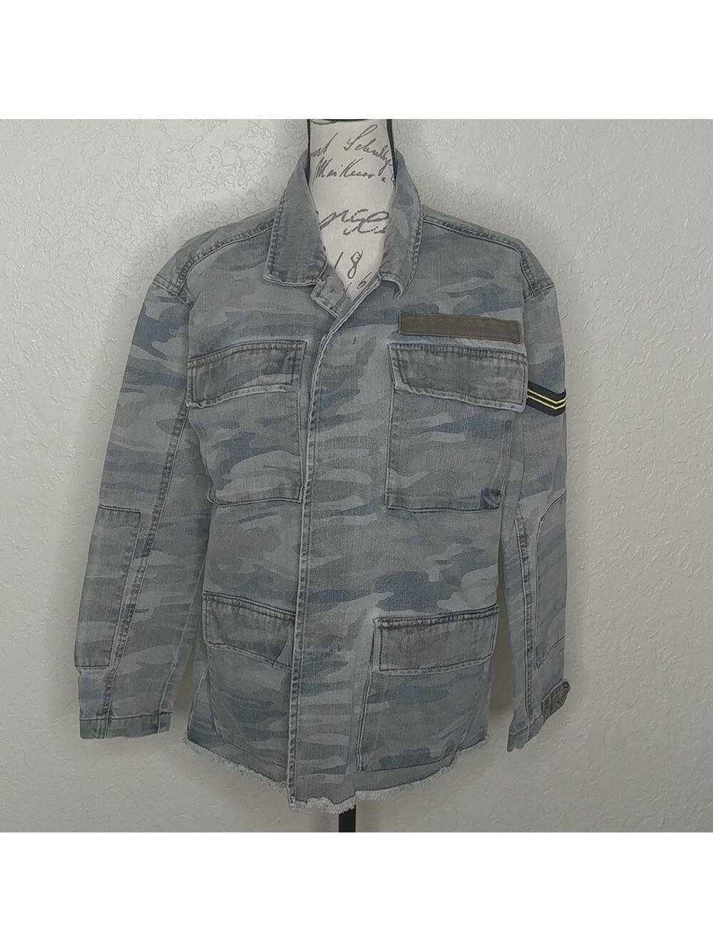 Treasure & Bond Camouflage Denim Jacket Size S